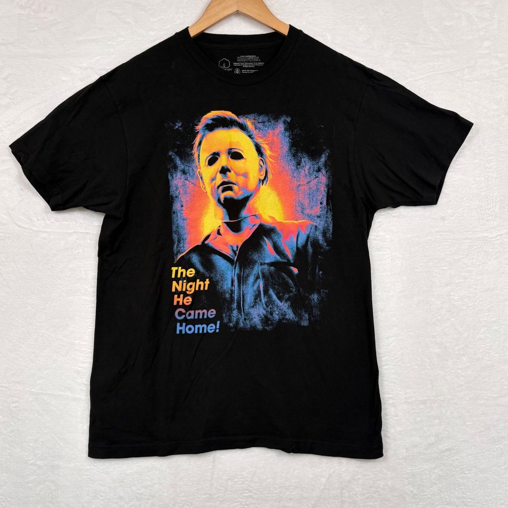 Halloween Michael Myers The Night He Came Home Graphic T-Shirt Black Large L